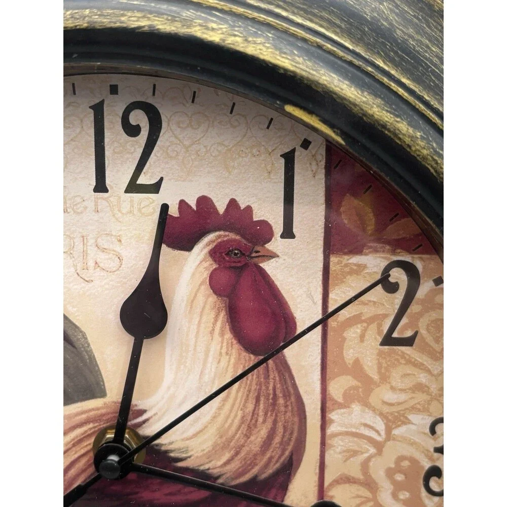 Rooster Wall Clock French Country Style